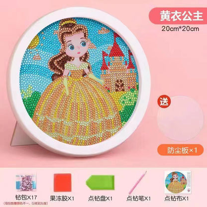 A diamond sticker paste point diamond painting toy little girl handmade children DIY - Mixbatch