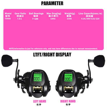 A Rechargeable Digital Drop-shot Reel – Wide-body Ocean Fishing Reel