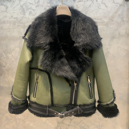 A short fur jacket