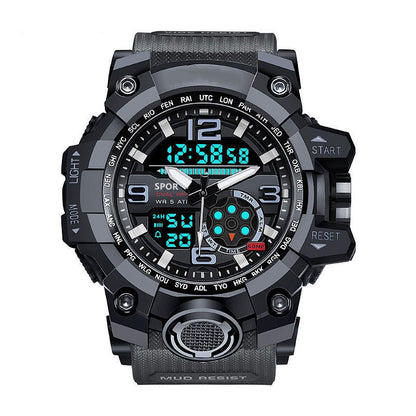 A big mud king with the same life waterproof electronic watch men's students teen trend wolf warrior outdoor sports watch