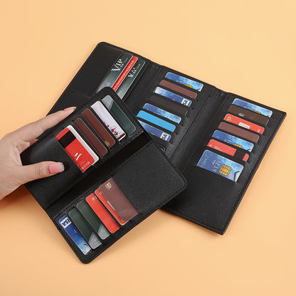 A Korean version of simple and fashionable small wallet female long thousand bird grid buckle multi-card wallet versatile Japanese and Korean clutch bag female