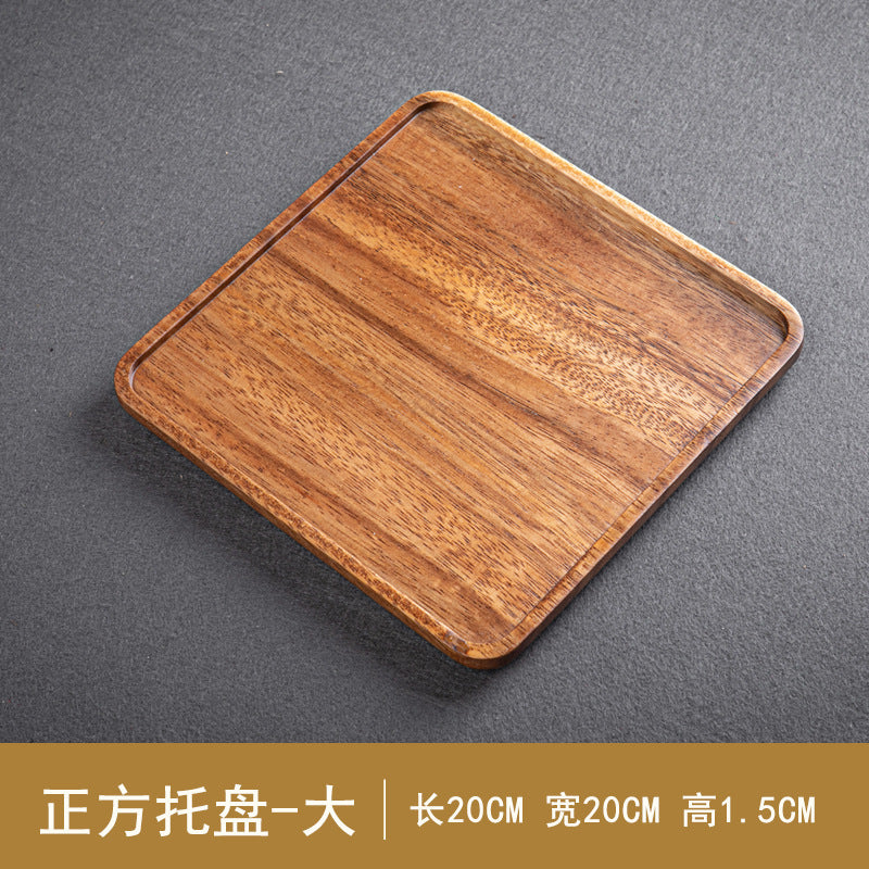 A walnut solid wood tray snack tray