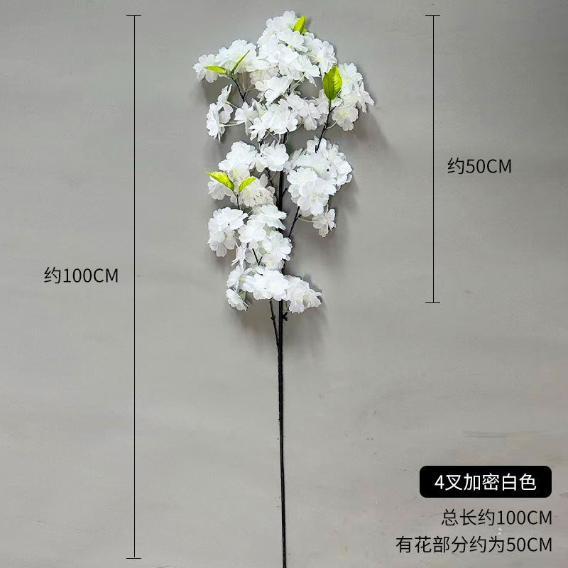 A simulated cherry blossom branch cherry blossom tree plastic wedding decoration peach blossom pear blossom indoor living room ceiling simulated flower fake flower