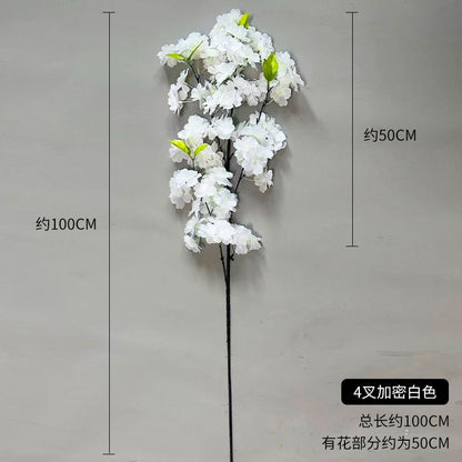 A simulated cherry blossom branch cherry blossom tree plastic wedding decoration peach blossom pear blossom indoor living room ceiling simulated flower fake flower