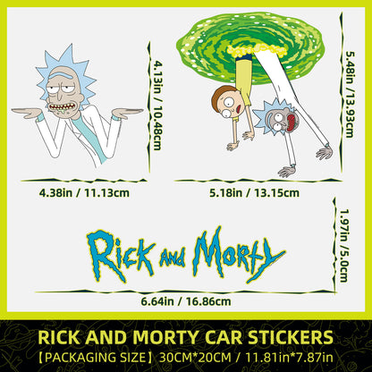 A cartoon car sticker