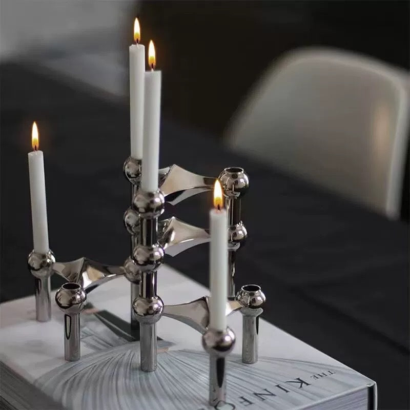 A tripod candlestick alloy decorative ornament