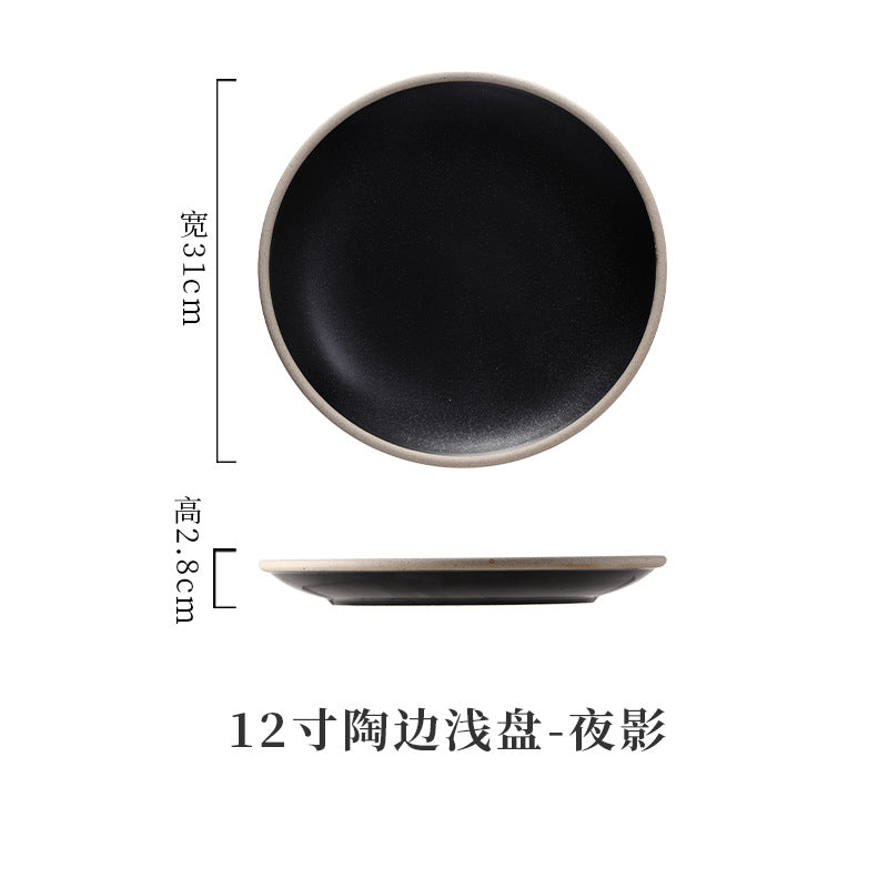 A Western food plate ceramic tableware