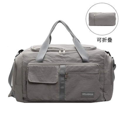 A foldable portable shoulder large capacity bag