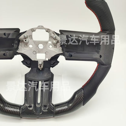 A Mustang carbon fiber steering wheel 11 to 14 models