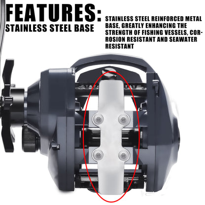 A All-metal Baitcasting Reel – Saltwater Lure Reel for Sea Rods
