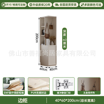 A European pine board wardrobe with melamine finish