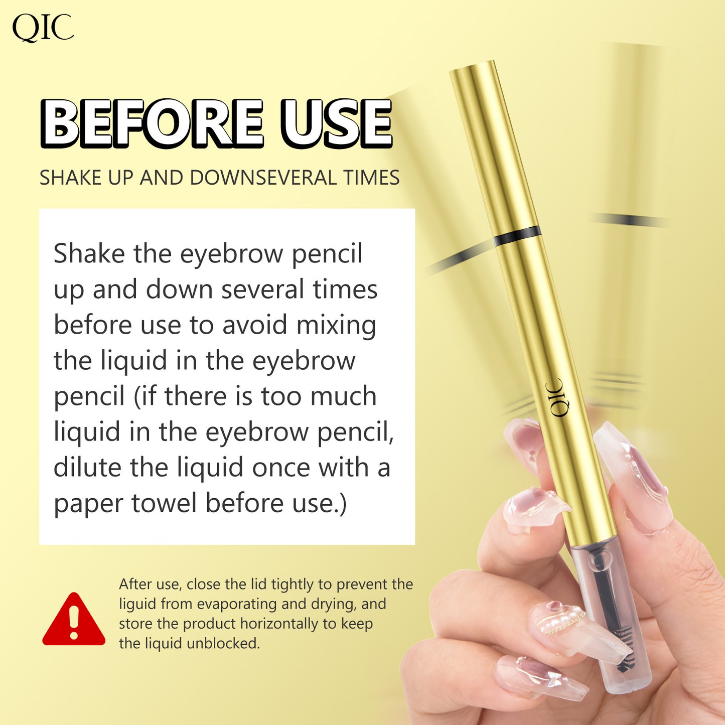 A liquid eyebrow pencil eyebrow glue 2in1 waterproof and sweat-proof
