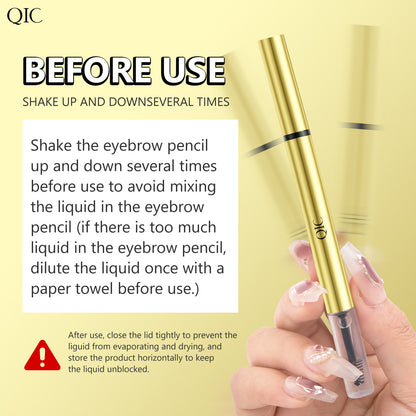 A liquid eyebrow pencil eyebrow glue 2in1 waterproof and sweat-proof
