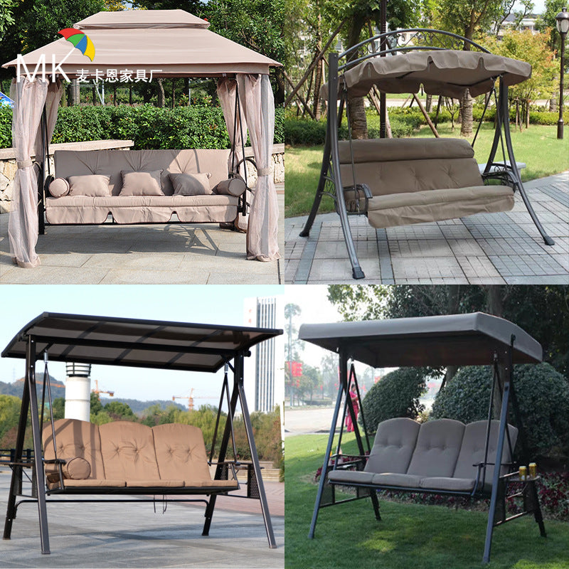 A outdoor swing rocking chair