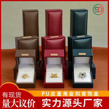 A leather high-end jewelry box
