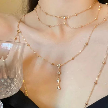 Breast Chain Body Chain Pure Lust Sexy Necklace Female Versatile Back Chain Spice Girl Suspender Bikini Accessories Chain Accessories
