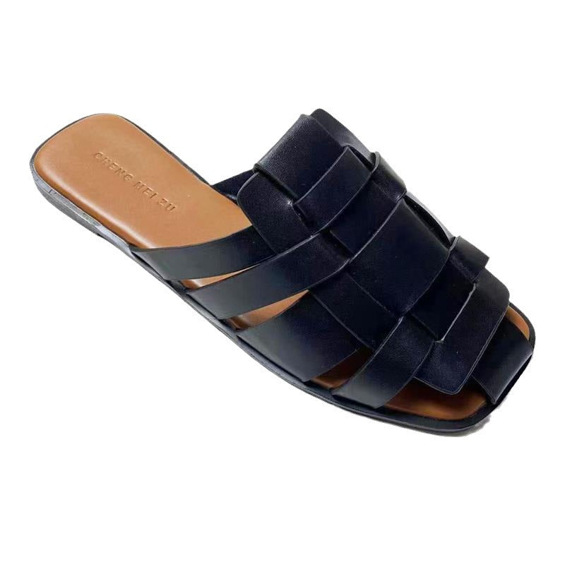 A summer hollow women's shoes flat slippers