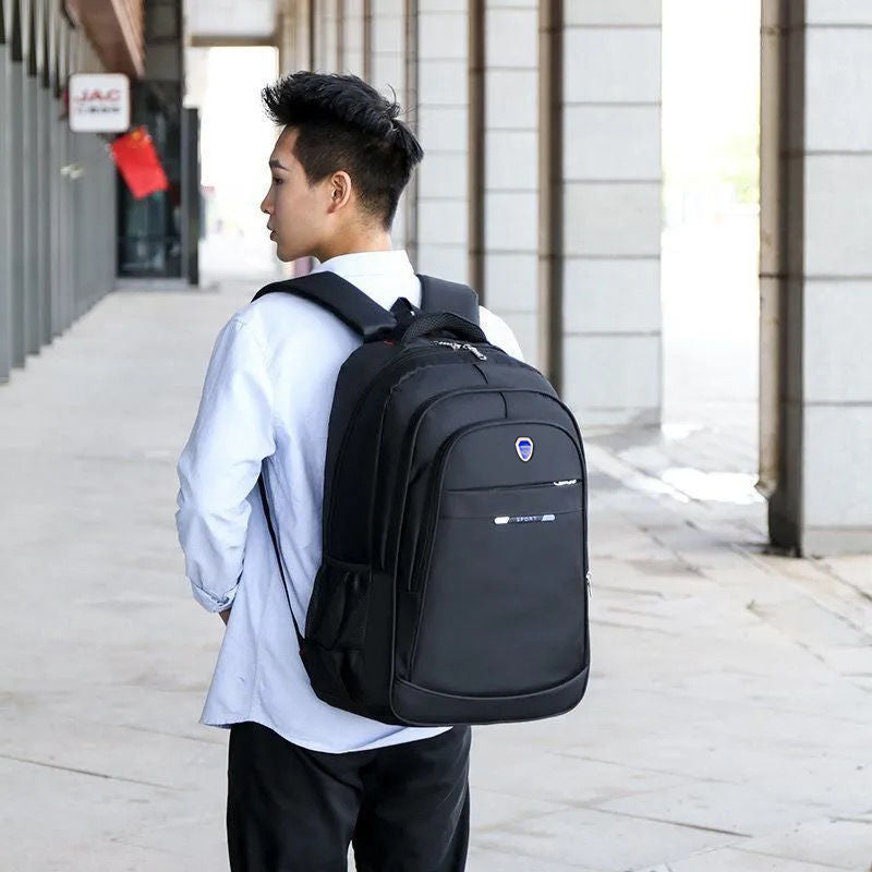 A  School High School Student School Bag Reinforced Durable Outdoor Travel Computer Backpack