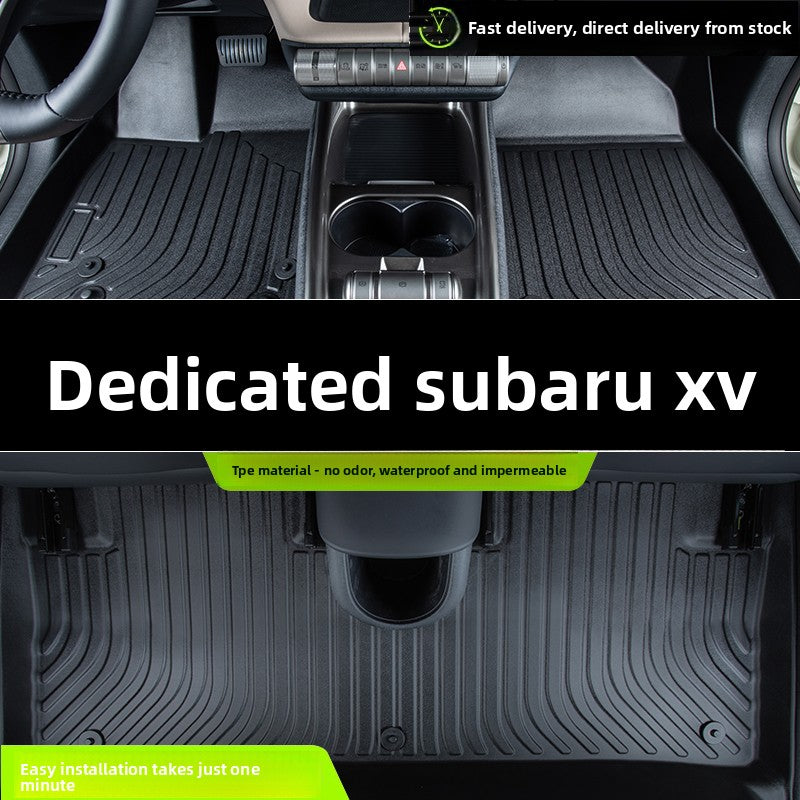 سوبارو XV/2012-2017، وسادة قدم كاملة من مادة TPE أحادية الطبقة + وسادة صندوق السيارة 