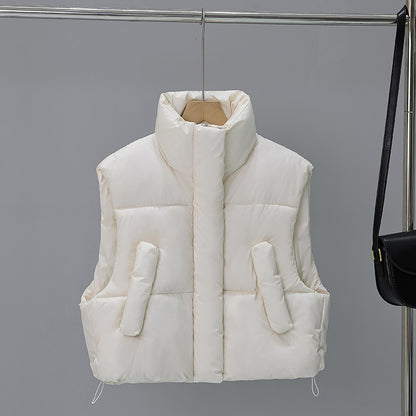 A winter women's vest jacket