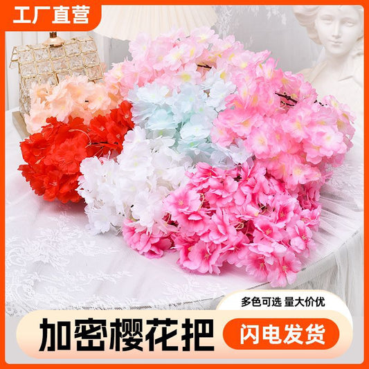 A Simulation Cherry Blossom Branch Cherry Blossom Tree Plastic Peach Blossom Arrangement Wedding Ceiling Decoration Indoor Home Tabletop Ornament