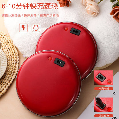 وسادة تدفئة يدوية قابلة للشحن، آمنة ومقاومة للانفجار، تعمل بدون ماء، مدفأة كهربائية لليدين والقدمين والكعك. 