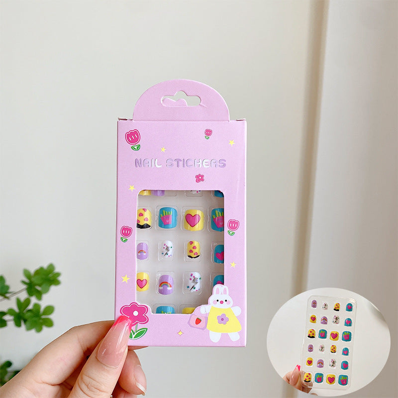 A  little girl cartoon jewelry girl baby gift toy nail patch - Mixbatch