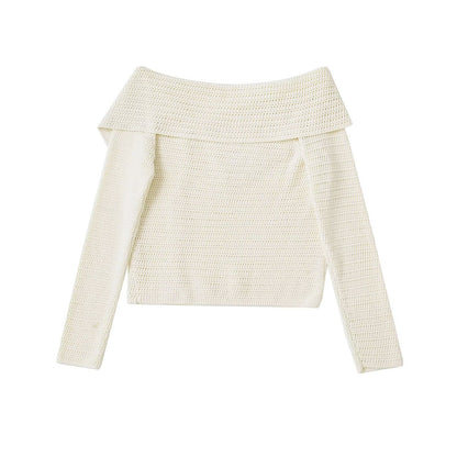 A long-sleeved cardigan sweater