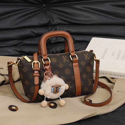 A new Korean version temperament high sense vegetable basket retro fashion presbyopia shoulder messenger bag