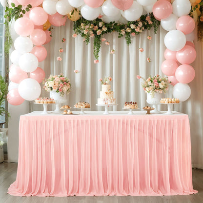 A Table curtain table circumference
