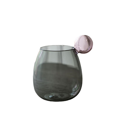 A ins wind colored glass creative water cup primary color glass coffee cup