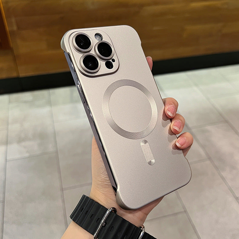 A Magnetic borderless phone case