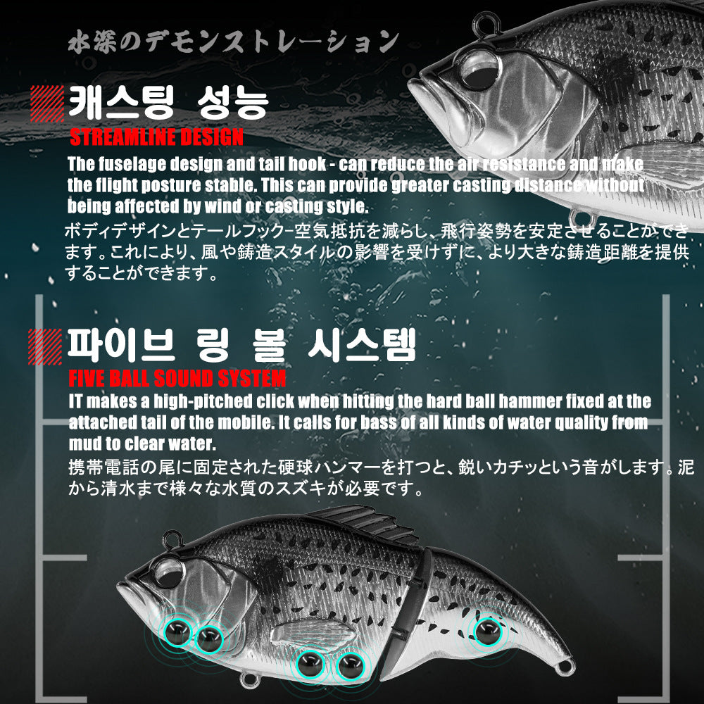 A Two-section Swimbait – Lifelike Fishing Lure for Bass & Predator Fish