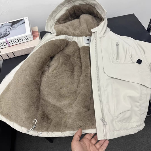 A Boys' Tooling Fleece Pie Overcomes  Autumn and Winter New Medium and Older Children's Thickened Cotton