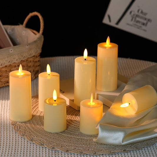 A simulated candle light