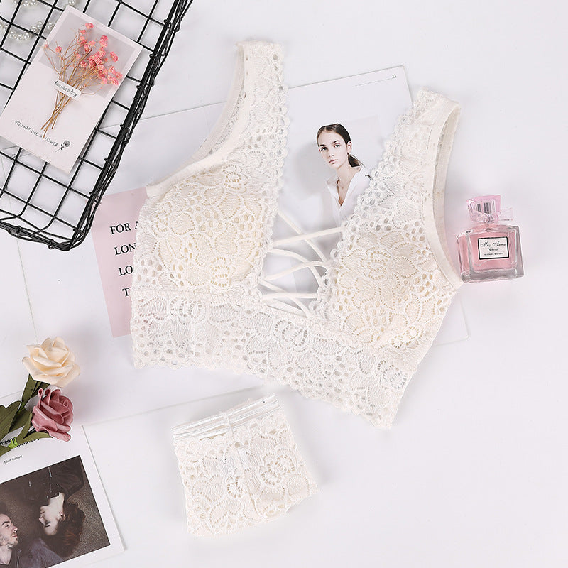 A lace underwear suit