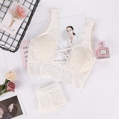 A lace underwear suit