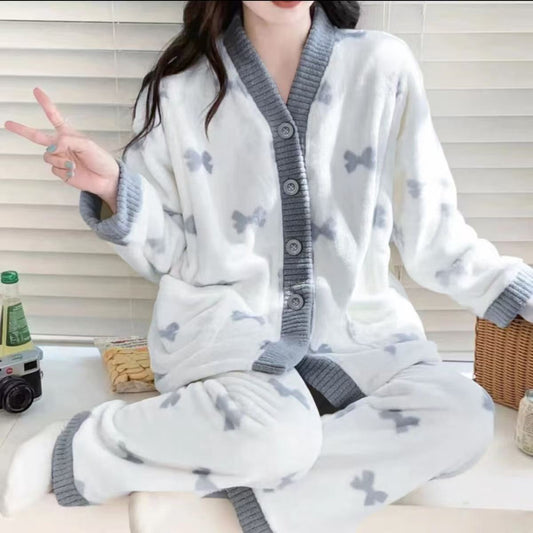 A thermal pajama set