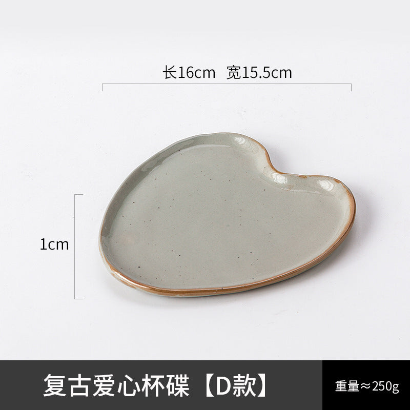 A creative ceramic cup and saucer