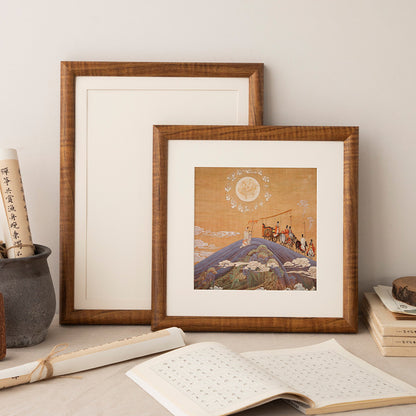 A blank cardboard matching mounted Chinese painting calligraphy photo frame square 3\