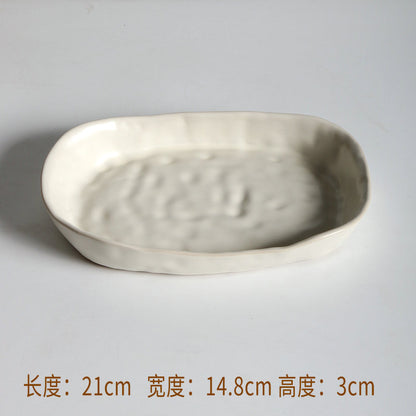 A ceramic handmade tableware