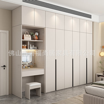 A European pine board wardrobe with melamine finish
