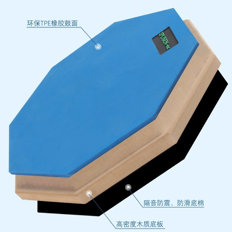 A 12-inch drum practice pad