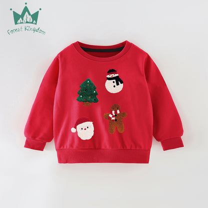 A children's long-sleeved sweater