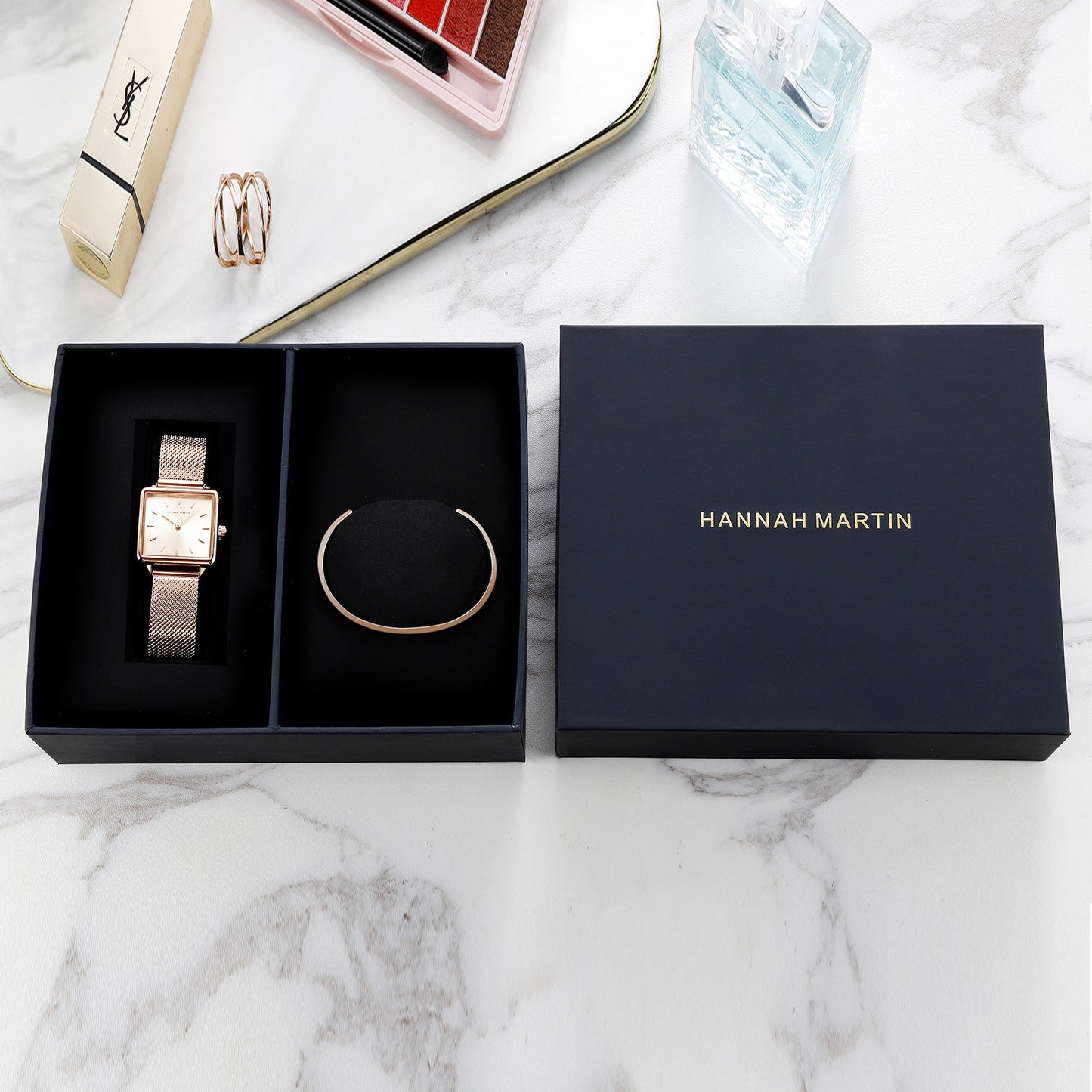 A Hanma brand watch box, light weight and high hardness, cross-border watch box gift box [single shot box will not be sent]