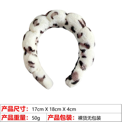 A high cranial top hair accessories women wash face bath clouds sponge headband makeup remover hair band headband