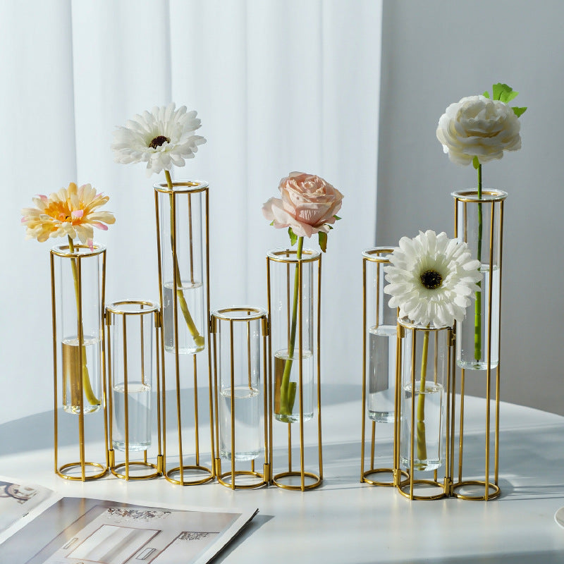 A test tube transparent glass vase ornament home dining table TV cabinet flower arrangement decoration handmade water glass bottle