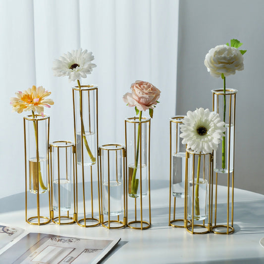 A test tube transparent glass vase ornament home dining table TV cabinet flower arrangement decoration handmade water glass bottle