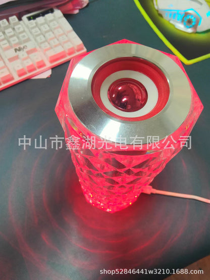 A Bluetooth audio crystal desk lamp