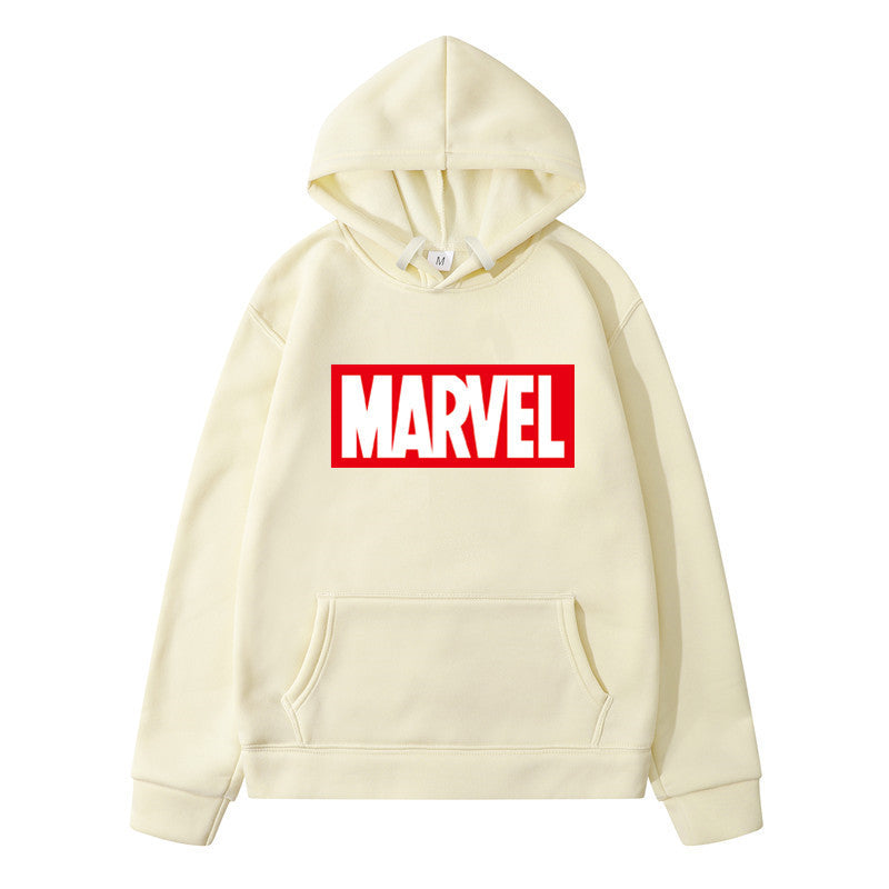 A printed men's and women's sweater autumn and winter fashion new men's hooded pullover sweater